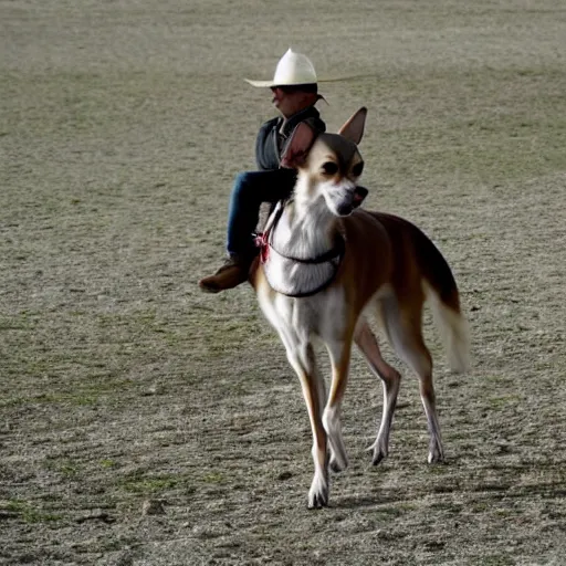 Image similar to chihuahua riding a horse