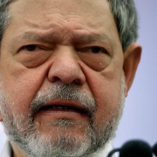 Prompt: Presidente LULA in Jail prison crying