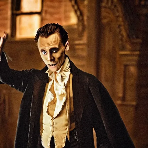 Prompt: Tom Hiddleston as Count Dracula