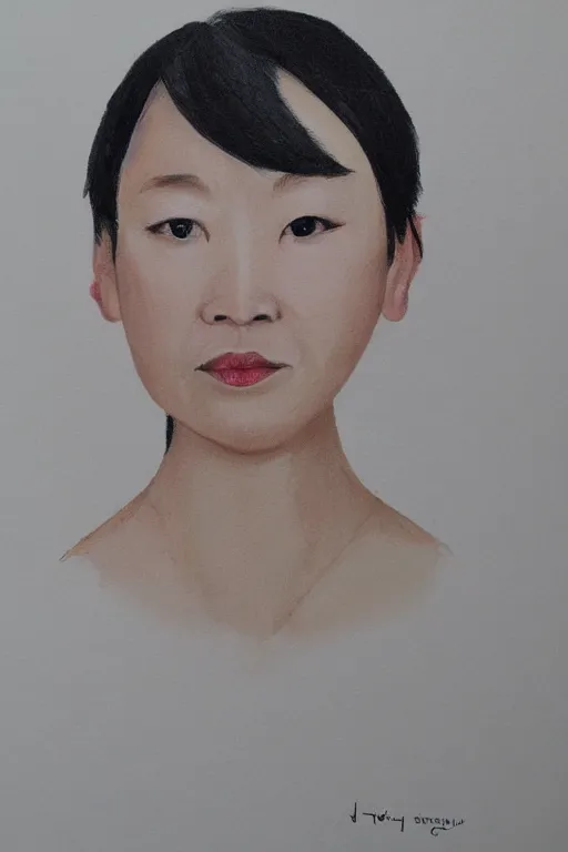 Image similar to portrait in the style of jacky tsai