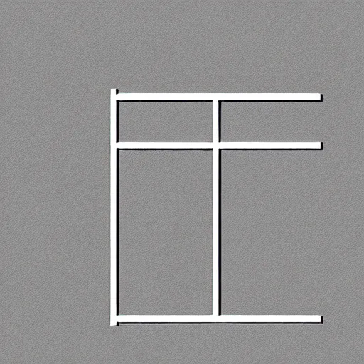 Image similar to minimal geometric dog symbol by karl gerstner, monochrome, symmetrical