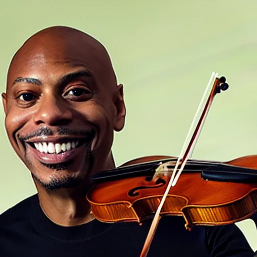 Image similar to dave chappelle playing a violin