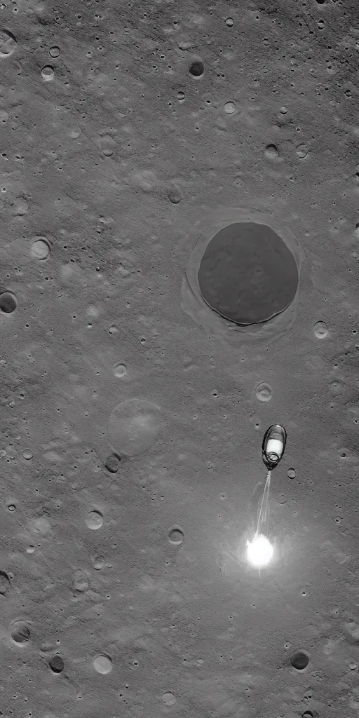 Prompt: ultra high resolution photos, chinese astronauts landing on the moon, backlight, background is lunar crater, earth, sky, meteorite crater, lunar module, f 3 2, high detail.