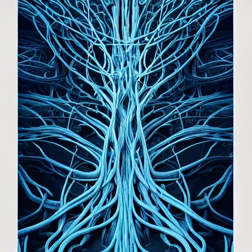 Image similar to digital art, intricate veins and roots by James Jean and by beeple , ultradetailed, trending on artstation,