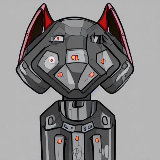 Image similar to ss 1 3 robo borg hound, medical mecha canine, digital art, furaffinity, deviantart