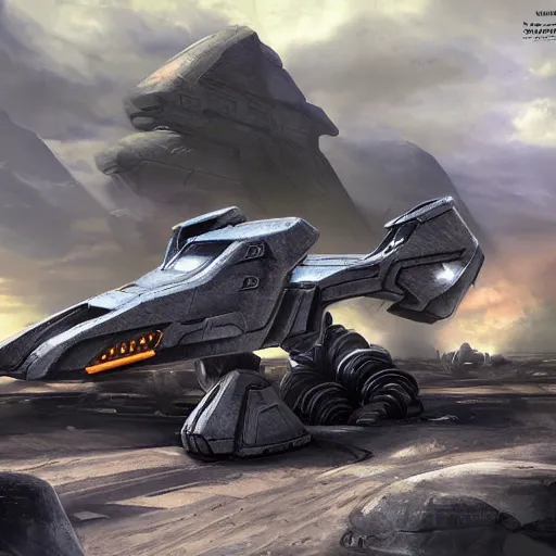 Image similar to concept art prometheus halo vehicles