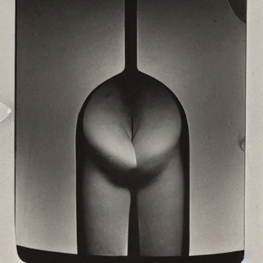 Prompt: The ‘Naive Oculus’ by Man Ray, auction catalogue photo (early rayograph), private collection, collected by Paul Virilio for the exhibition ‘The Integral Accident’