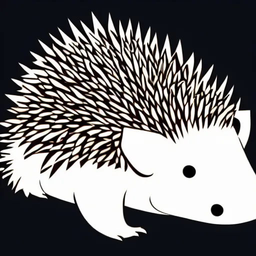 Image similar to cute adorable hedgehog sideview vector art