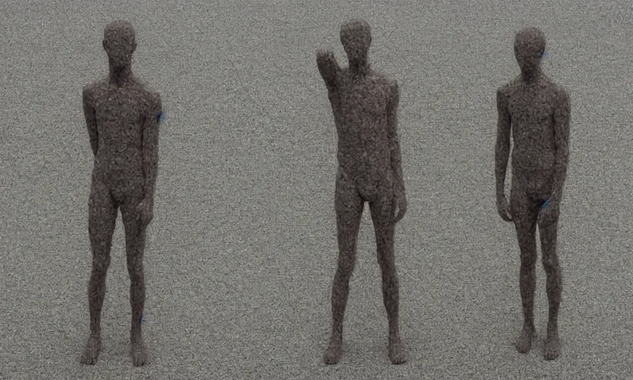 Prompt: art by anthony gormley
