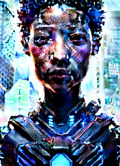 Image similar to willow smith as a weaponized cyborg, cyberpunk, intricate wirings, highly detailed, sci - fi, octane render, 8 k, sharp focus, smooth, beautiful and graceful, art by artgerm, greg rutkowski, tian zi, soey milk,