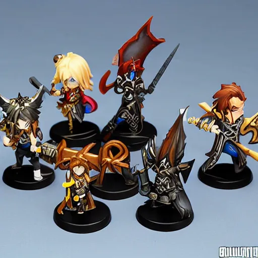 Image similar to maplestory as warhammer tabletop figurines t