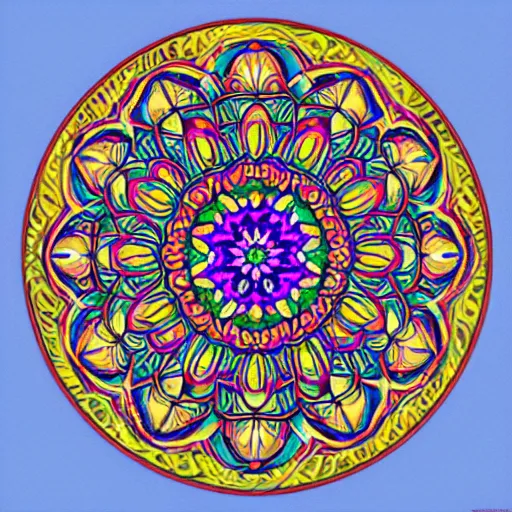 Image similar to a beautiful mandala design