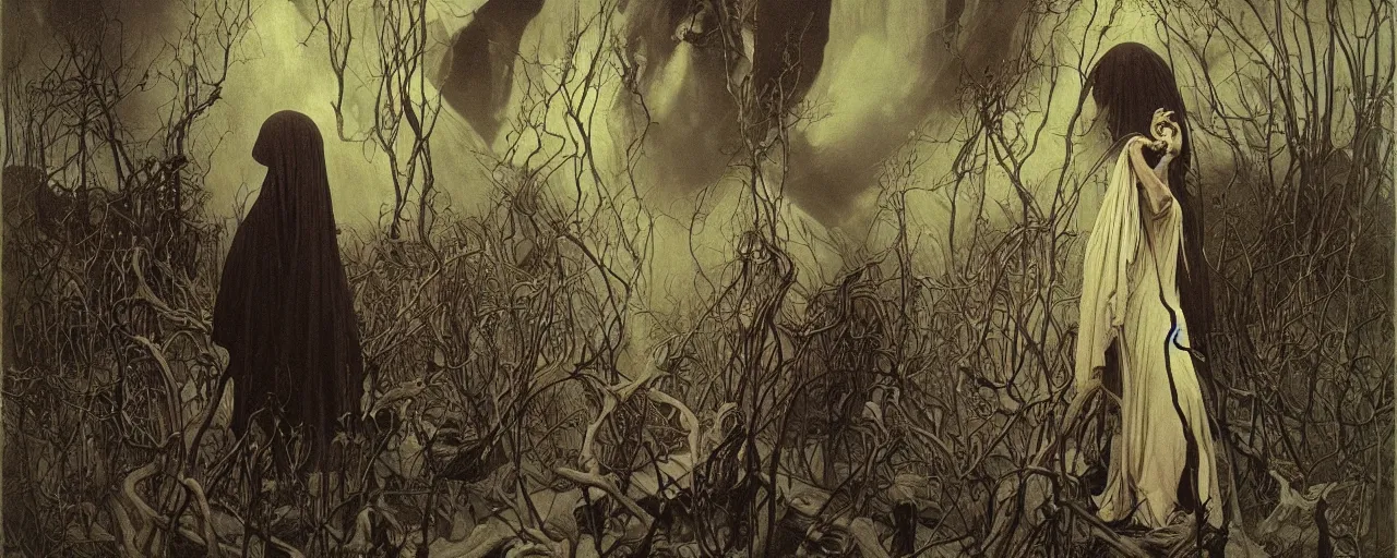 Image similar to the worlds first exorcism black metal album cover, digital art, by zdzisław beksinski and alphonse mucha, ( ( ( ( ( ( ( makoto shinkai raphael lacoste martin deschambault finnian macmanus artstationhq iamag