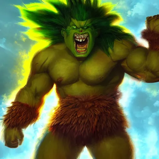 fantasy art of blanka from street fighter game in the, Stable Diffusion