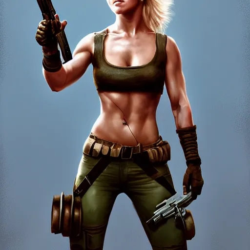 Image similar to julianne hough as a wounded warrior maiden by wlop and glen rutkowski, mate painting, concept art, artstation