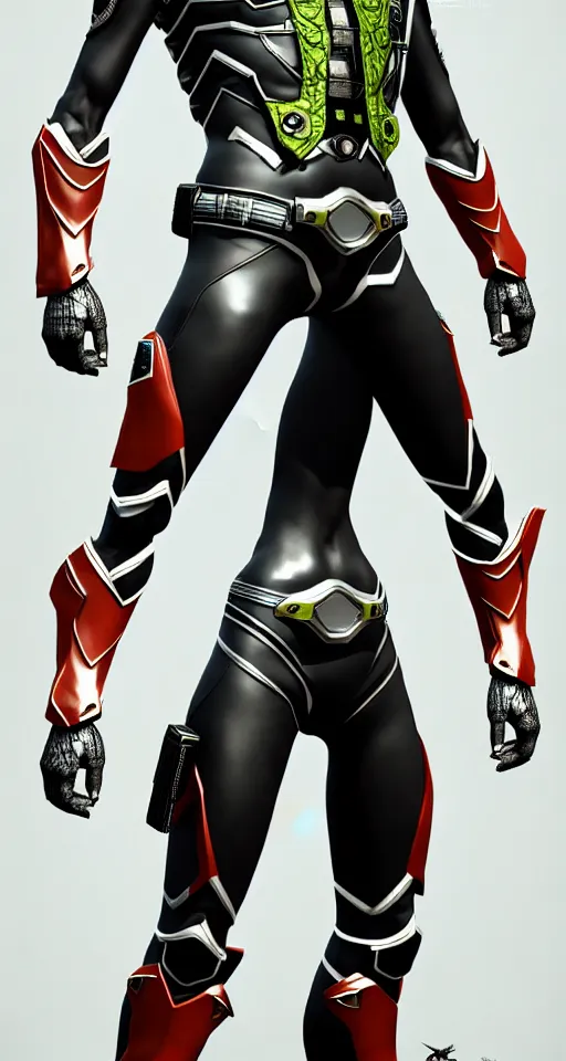 Image similar to kamen rider big belt hero sction pose, full body portrait, human structure bee concept art, human anatomy, intricate detail, hyperrealistic art and illustration by irakli nadar and alexandre ferra, unreal 5 engine highlly render, global illumination