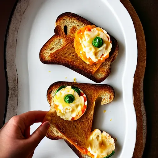 Image similar to toast food photography