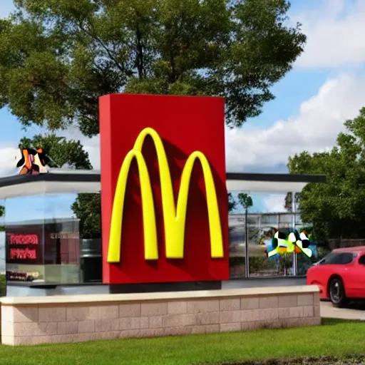 Image similar to mcdonalds sandwitch but it is infested by vermin and insects