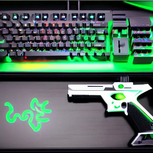 Image similar to razer rgb gun