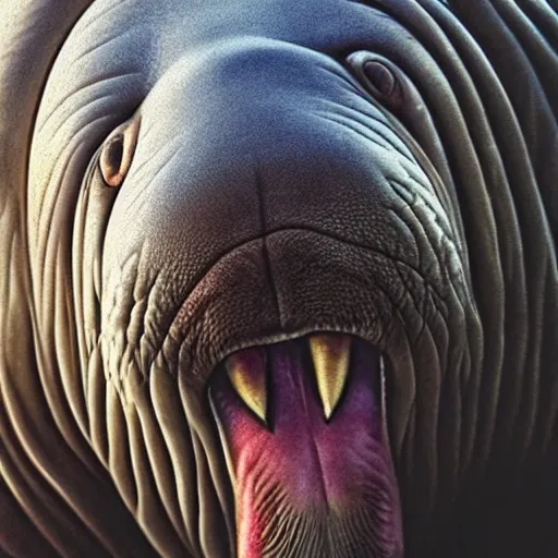 Prompt: extreme, uhdr, photorealistic, walrus love, fine details, highly detailed