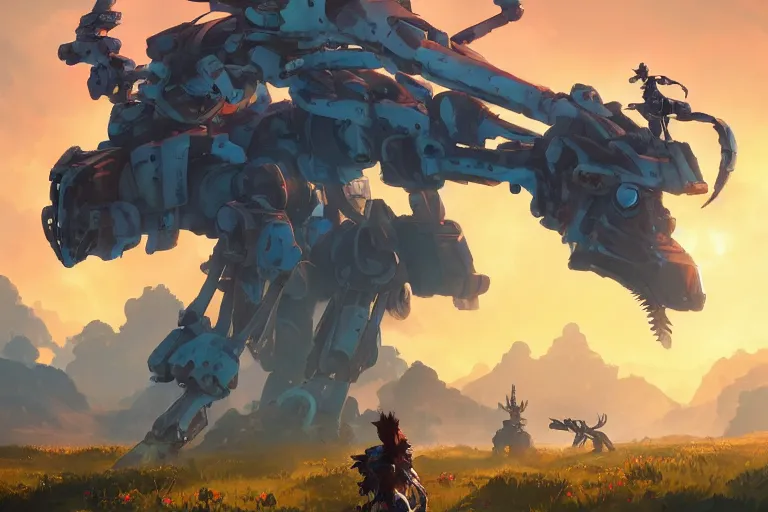 Image similar to sunwing machine mecha animal beast robot of horizon forbidden west horizon zero dawn bioluminiscence, behance hd by jesper ejsing, by rhads, makoto shinkai and lois van baarle, ilya kuvshinov, rossdraws global illumination