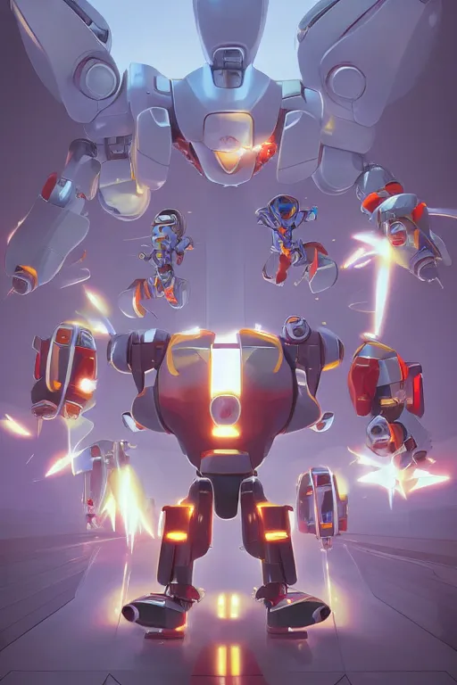 Image similar to metabots medabots medarotto medarot robot minimalist comics, behance hd by jesper ejsing, by rhads, makoto shinkai and lois van baarle, ilya kuvshinov, rossdraws global illumination ray tracing hdr radiating a glowing aura