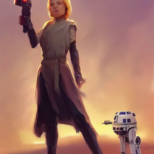 Prompt: portrait of a woman by greg rutkowski, slavic features, blonde bob hair, tall and slender, star wars expanded universe, she is about 3 0 years old, wearing inteligence uniform of the outer rim association.
