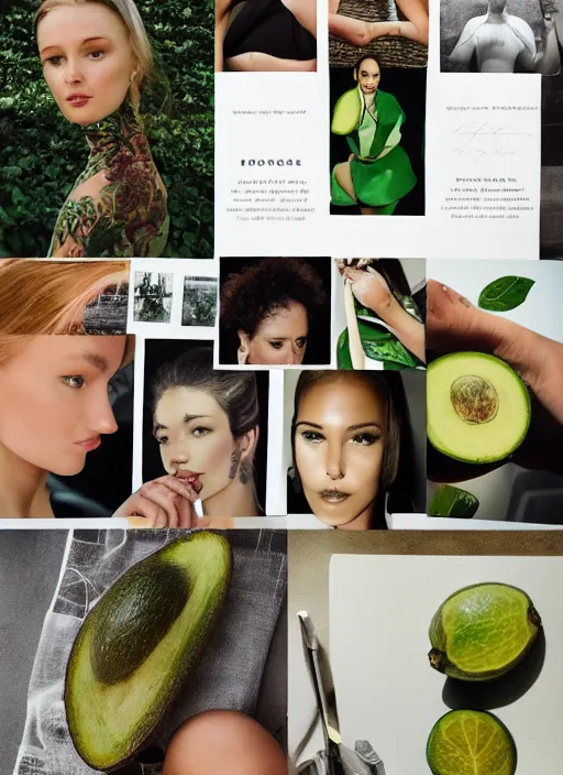 Image similar to style sheets, portraits of stunningly beautiful 🥑