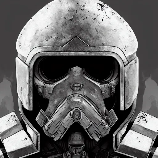 Image similar to death soldiers military headgear helmet nano tech mechanical mask vision future trending on artstation digital paint 4 k 8 k digital painting