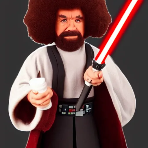 Prompt: sith lord bob ross