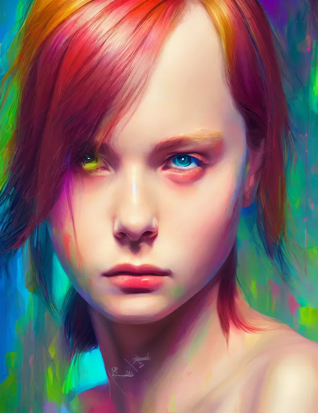 Prompt: portrait, girl, painting by peter morbacher, beautiful colors, trending on artstation, digital art, 4 k resolution, detail, high quality, clear focus, headquarters design, clear, crazy detail, concept art