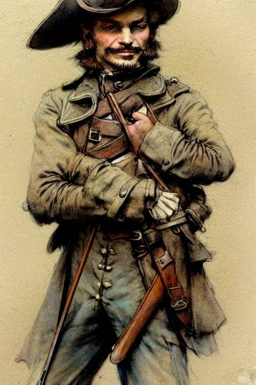 Image similar to (((((1950s musketeer . muted colors.))))) by Jean-Baptiste Monge !!!!!!!!!!!!!!!!!!!!!!!!!!!