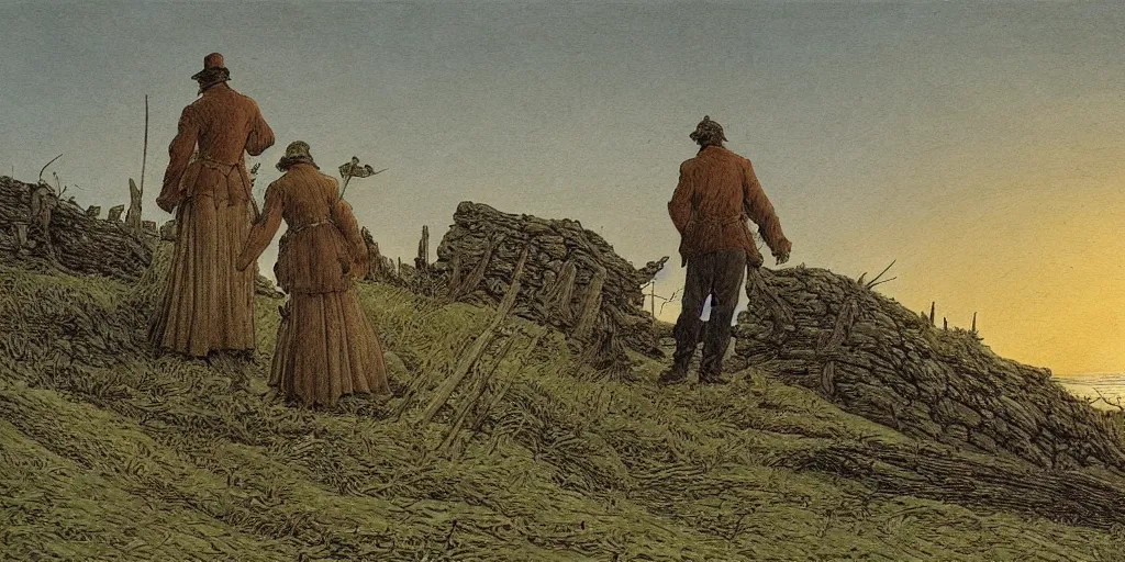 Image similar to het meisje met de parel, highly detailed, comicstyle, by caspar david friedrich