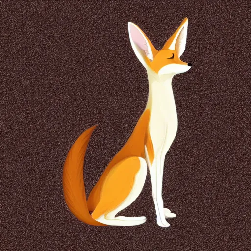 Prompt: fennec fox, clean cel shaded vector art. shutterstock. behance hd by lois van baarle, artgerm, helen huang, by makoto shinkai and ilya kuvshinov, rossdraws, illustration