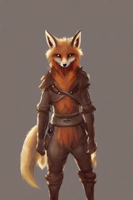 Image similar to an anthropomorphic medieval fox with a fluffy tail, backlighting, trending on artstation, digital art, furry art, trending on furaffinity, fantasy art, by kawacy