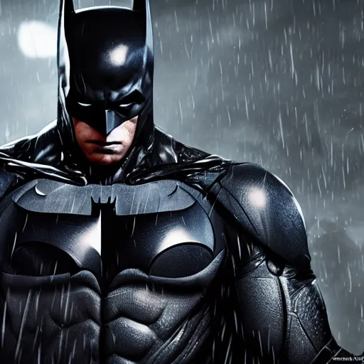 Image similar to batman from the arkham knight game, realistic, well detailed, 4 k,