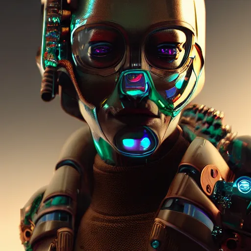 Image similar to cyberpunk humanoid from 2100 wearing clear coat ,digital art,octane render,cgsociety