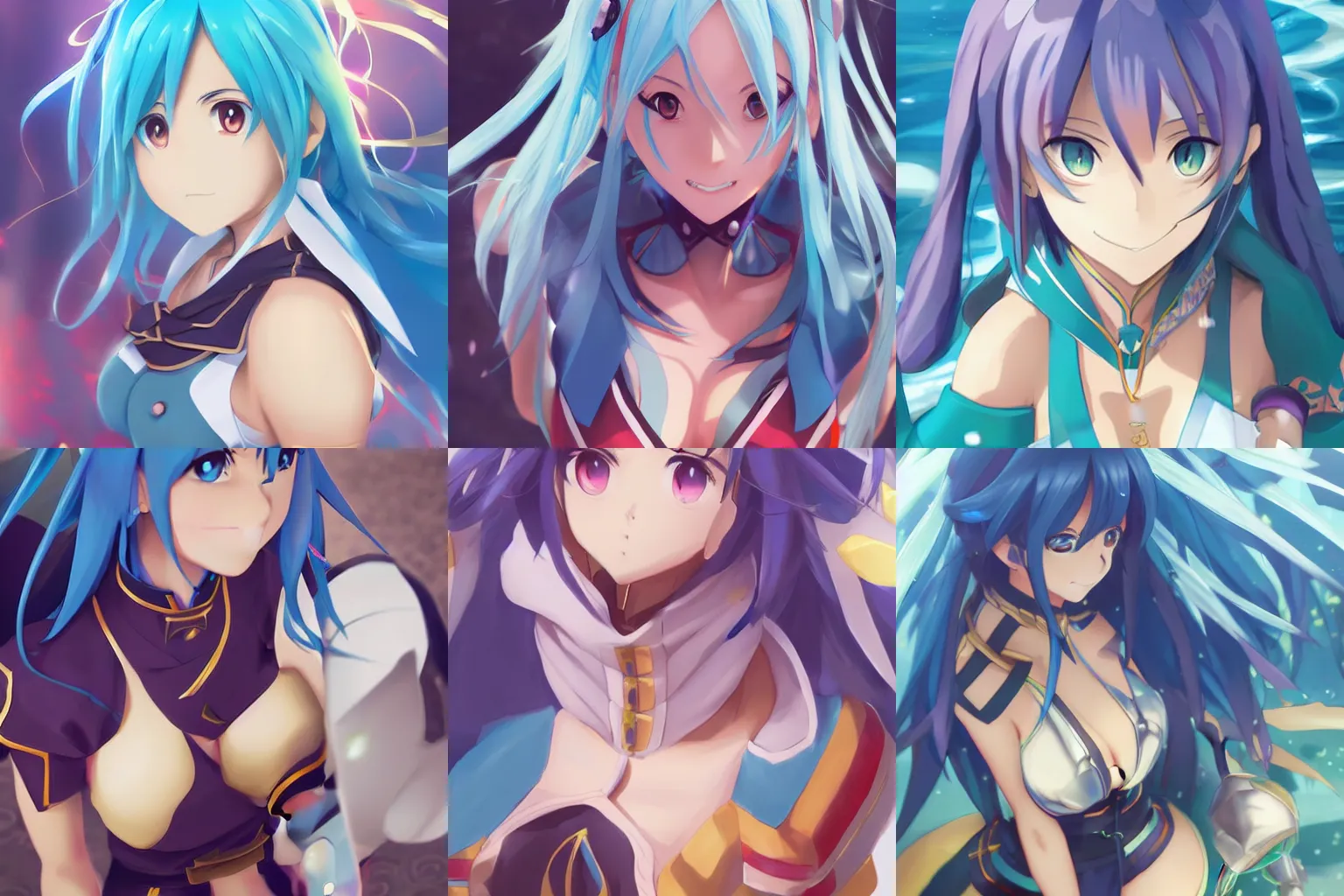 Prompt: beautiful anime art of Aqua from Konosuba by WLOP, rossdraws Logan Cure Mingchen Shen BangkuART sakimichan yan gisuka, JeonSeok Lee zeronis Chengwei Pan on artstation