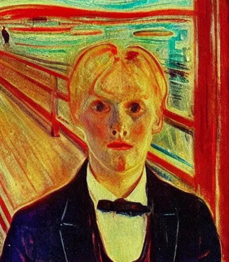 Image similar to impressive high quality high detail painting by edvard munch, hd,