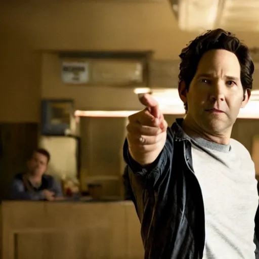 Image similar to a still of paul rudd in the movie drive