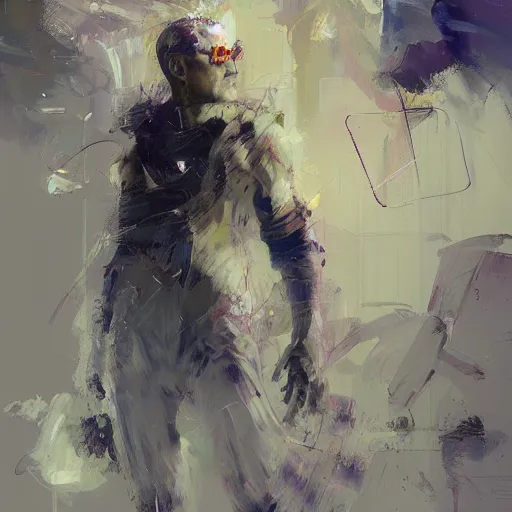 Image similar to sandman, morpheus, paint by Wadim Kashin