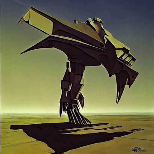 Image similar to Magnificent mecha-pterodactyl hybrid by Roger Dean, by Dean Ellis, surrealism, mecha, pterodactyl, horse