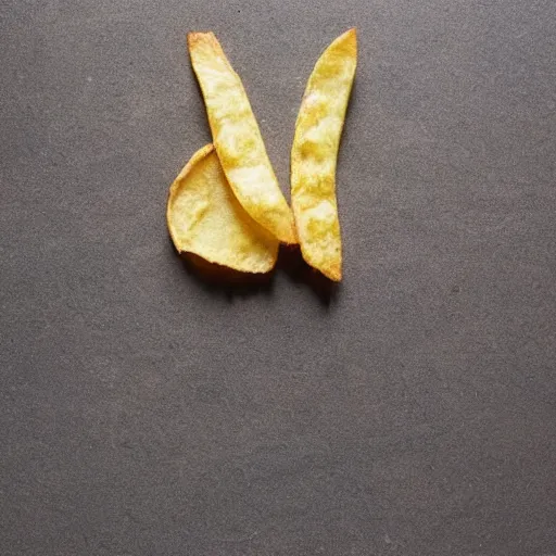 Image similar to photo of [ a french fry chip ] shaped like stephen fry as a hybrid intercross mix