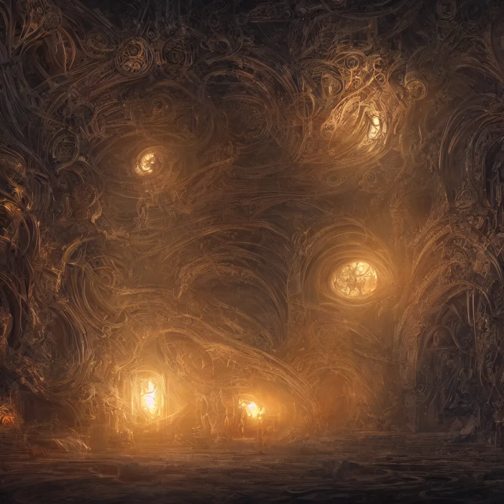 Prompt: digital time machine in latent space, mechanical fantasy, intricate, elegant, highly detailed, digital painting, concept art, smooth, sharp focus, illustration, divine realm of gods, realistic cinematic style, filmed in 70mm, volumetric lighting, octane render, photographic, concept art, artist Leonardo DaVinci, unreal engine 8k