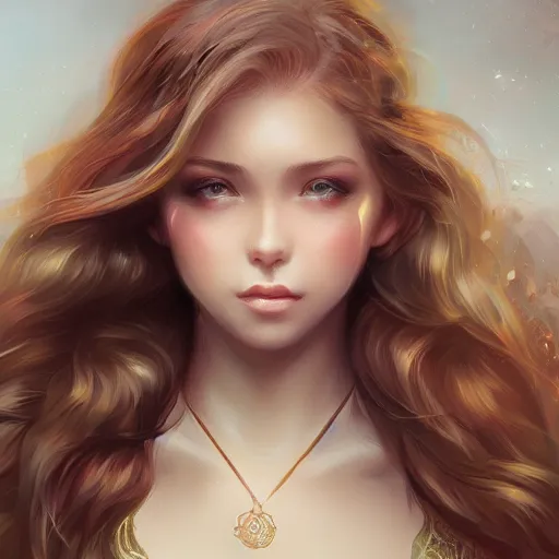 Prompt: teen girl, golden hair, gorgeous, amazing, elegant, intricate, highly detailed, digital painting, artstation, concept art, sharp focus, illustration, art by ross tran