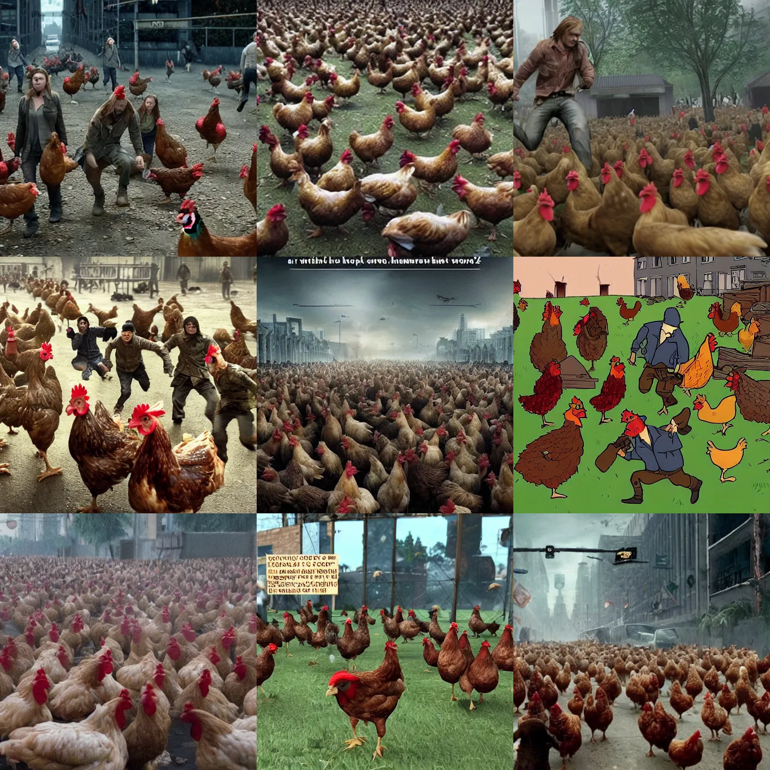World War Z but with Chickens instead of zombies | Stable