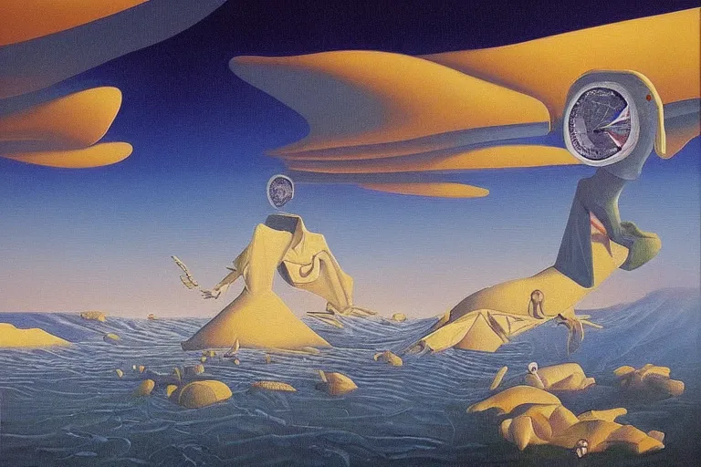 Image similar to boards of canada, surrealism, elegant oil painting, highly detailed