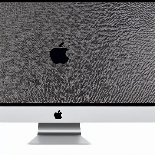 Image similar to product photoshoot of clean modern hand crafted mac monitor pro display xpr luxury smooth color metal white silver with black leather padding well design ultrareallistic detailed high quality 8 k photorealistic ultra realistic