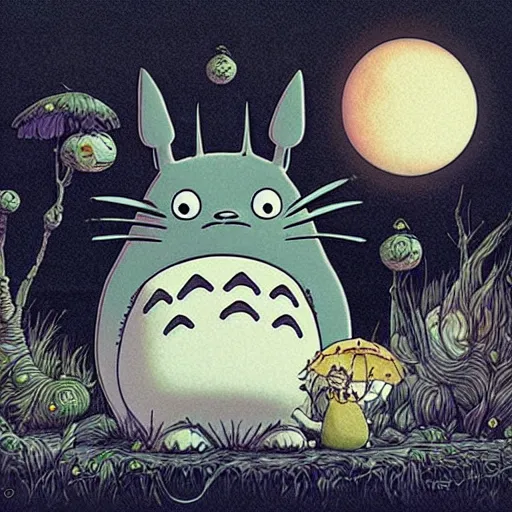 Image similar to Totoro, Studio Ghibli, Joe Fenton