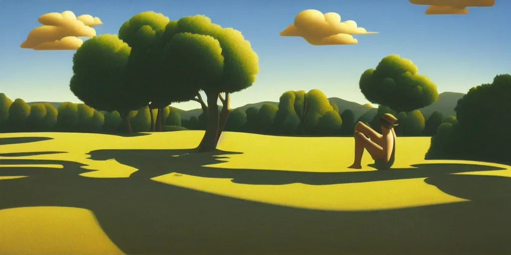 Image similar to loneliness, summer evening, kenton nelson